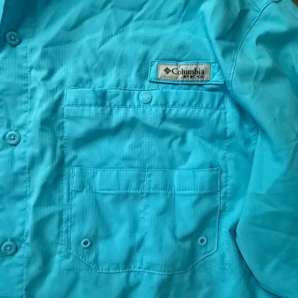 Columbia Men's Bright Blue Lightweight Shirt Jacket - Picture 4 of 5
